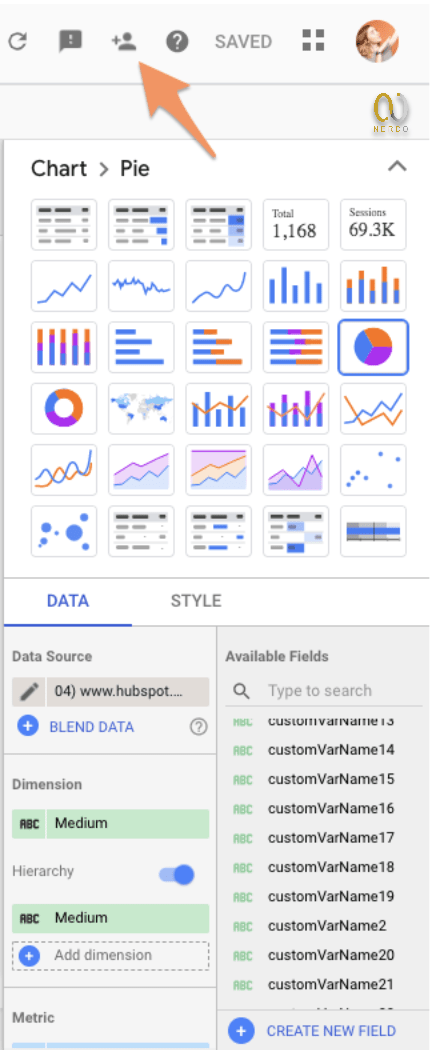 اکسپلورر در data studio